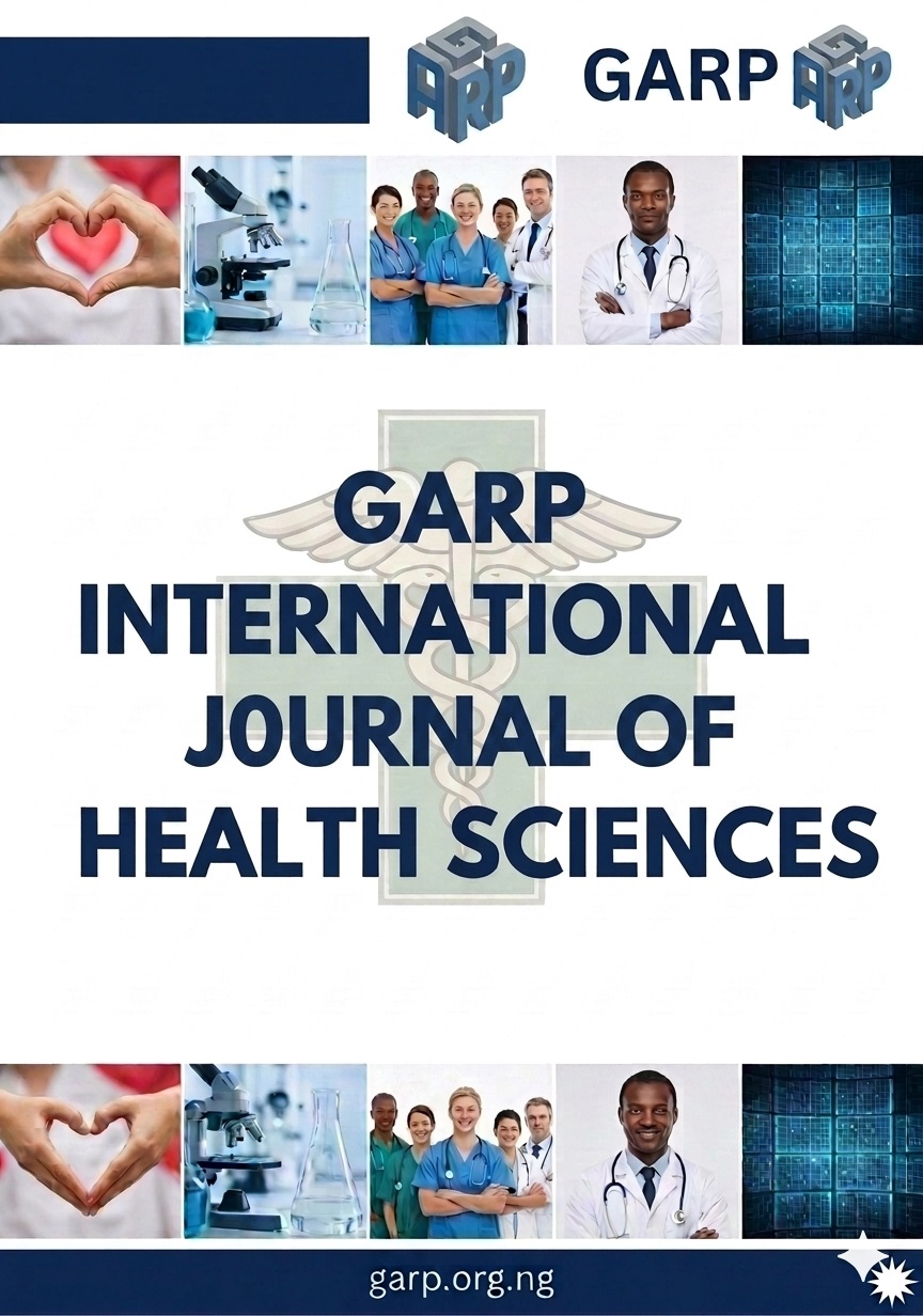 					View Vol. 1 No. 1 (2026): GARP International Journal of Health Sciences
				